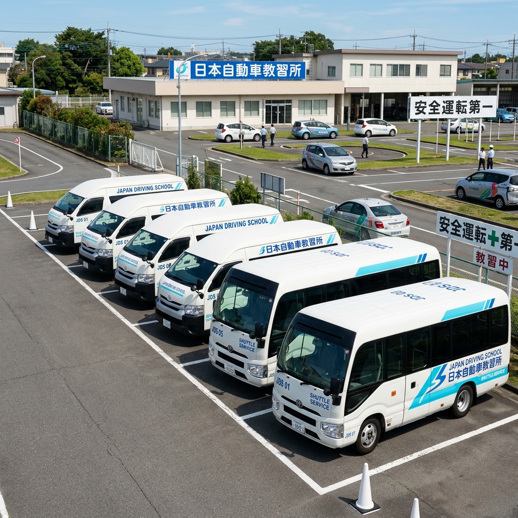 筑紫野自動車学校の送迎バスフリート
